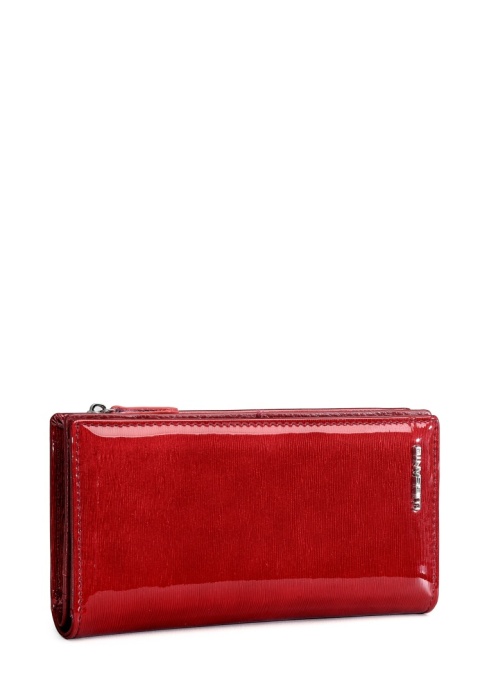 Portfel damski LUIGISANTO BC1431-1 czerwony lakierowany