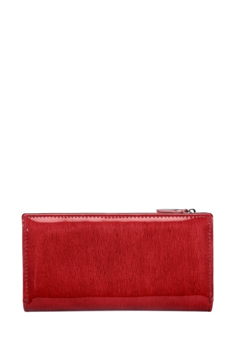 Portfel damski LUIGISANTO BC1431-1 czerwony lakierowany