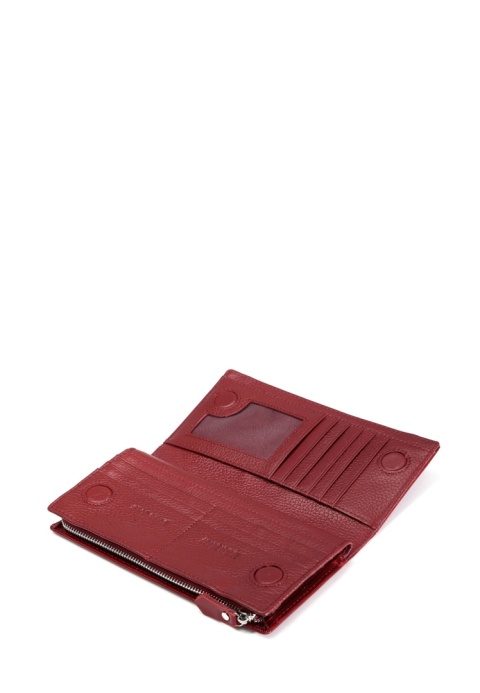 Portfel damski LUIGISANTO BC1431-1 czerwony lakierowany