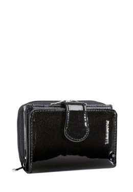 Portfel damski LUIGISANTO BC51-2 czarny lakierowany