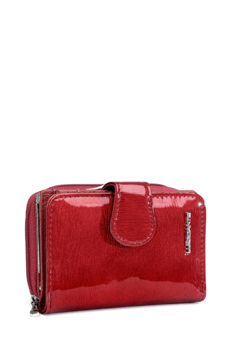 Portfel damski LUIGISANTO BC51-2 czerwony lakierowany