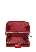 Portfel damski LUIGISANTO BC51-2 czerwony lakierowany