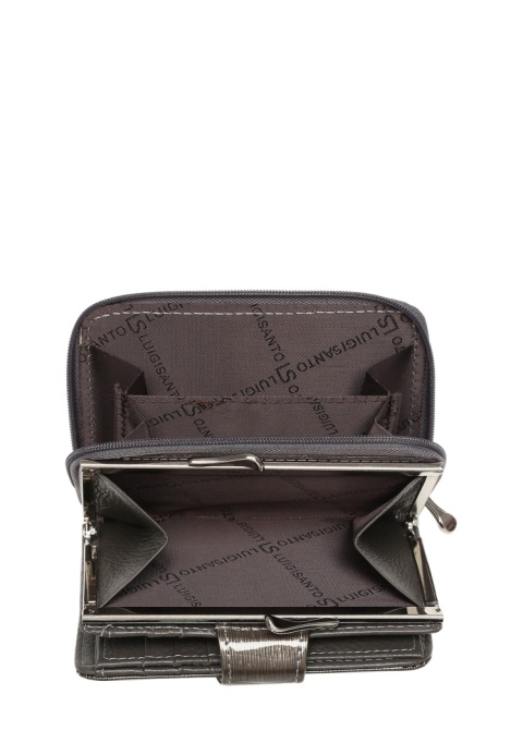 Portfel damski LUIGISANTO BC51-2 szary lakierowany