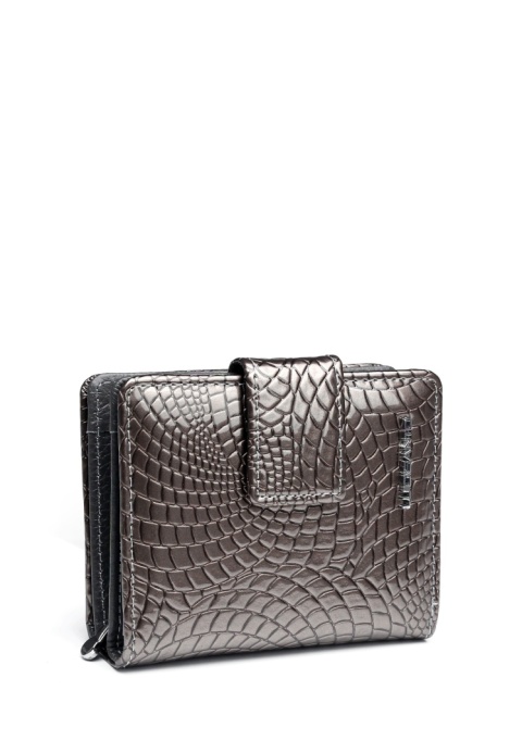 Portfel damski LUIGISANTO CE07-1 szary lakierowany