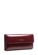 Portfel damski LUIGISANTO YL60 bordowy lakierowany