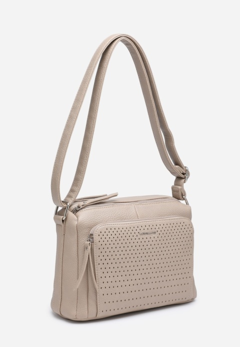 Torebka damska LUIGISANTO A6605-D Beige/Taupe