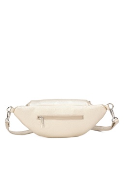 Luigisanto złota saszetka damska z regulowanym paskiem