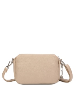 Luigisanto beżowa ciemna listonoszka damska z ozdobnym chwostem