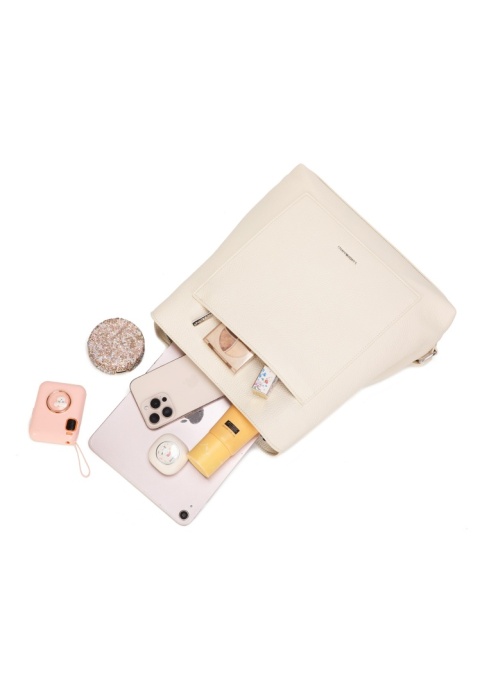 Luigisanto kremowy elegancki miejski plecak damski