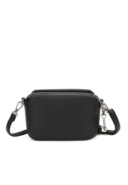 Luigisanto czarna listonoszka damska z ozdobnym chwostem