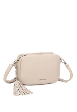 Luigisanto beżowa listonoszka damska z ozdobnym chwostem