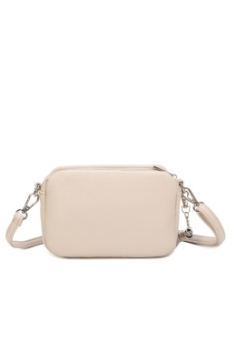 Luigisanto beżowa listonoszka damska z ozdobnym chwostem