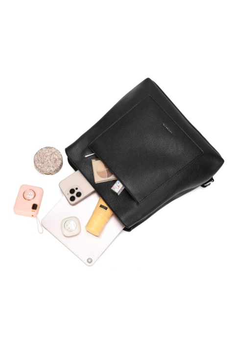 Luigisanto czarny elegancki miejski plecak damski