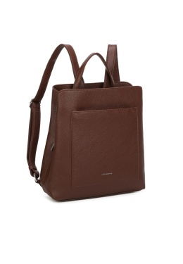 Luigisanto brązowy elegancki miejski plecak damski