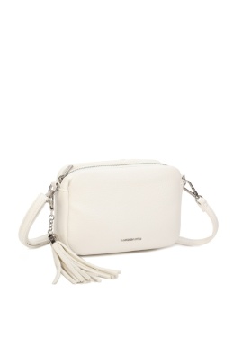 Luigisanto biała listonoszka damska z ozdobnym chwostem