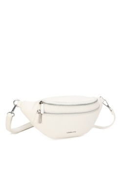 Luigisanto biała saszetka damska z regulowanym paskiem