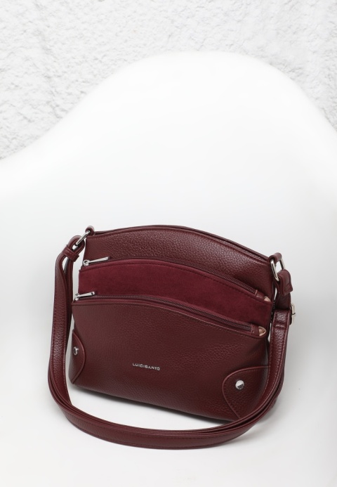 Torebka damska LUIGISANTO F2126-Z Bordo