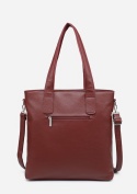 Torebka damska LUIGISANTO F6818-Z Bordo z zamszem