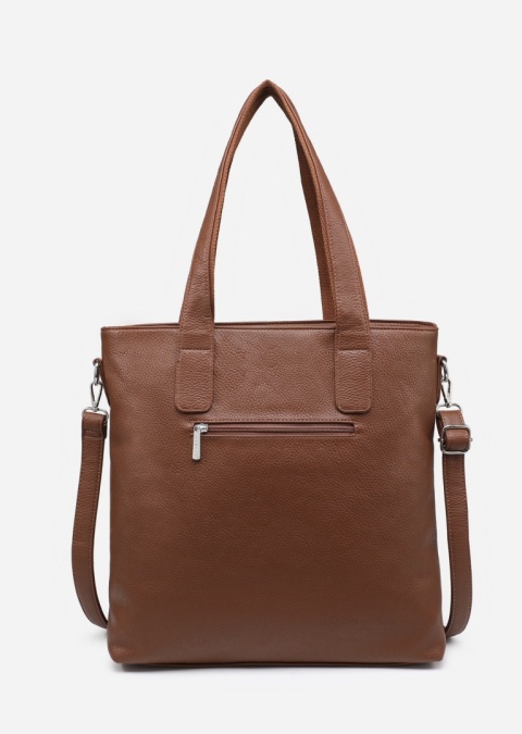 Torebka damska LUIGISANTO F6818-Z Camel z zamszem