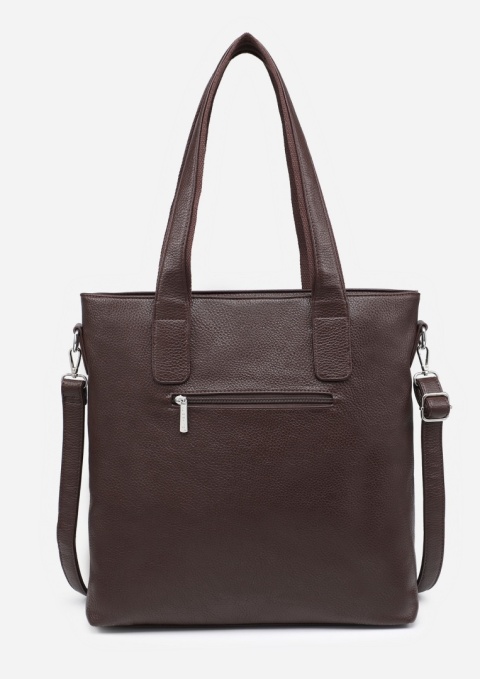Torebka damska LUIGISANTO F6818-Z Coffe z zamszem