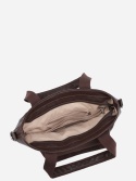 Torebka damska LUIGISANTO F6818-Z Coffe z zamszem
