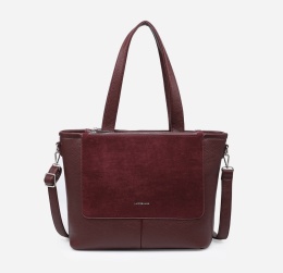 Torebka damska LUIGISANTO F8212-Z Bordo