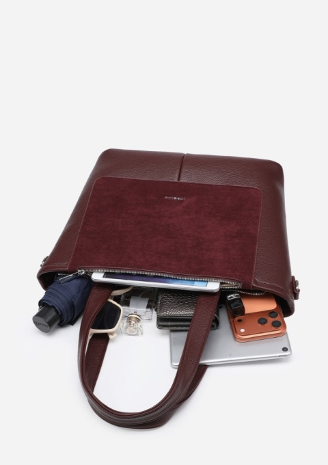 Torebka damska LUIGISANTO F8212-Z Bordo