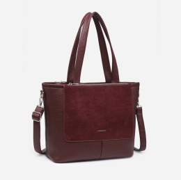 Torebka damska LUIGISANTO F8212-Z Bordo
