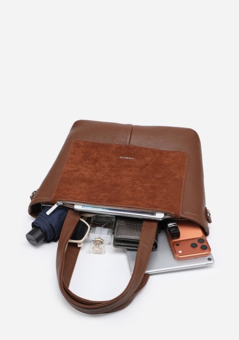 Torebka damska LUIGISANTO F8212-Z Camel
