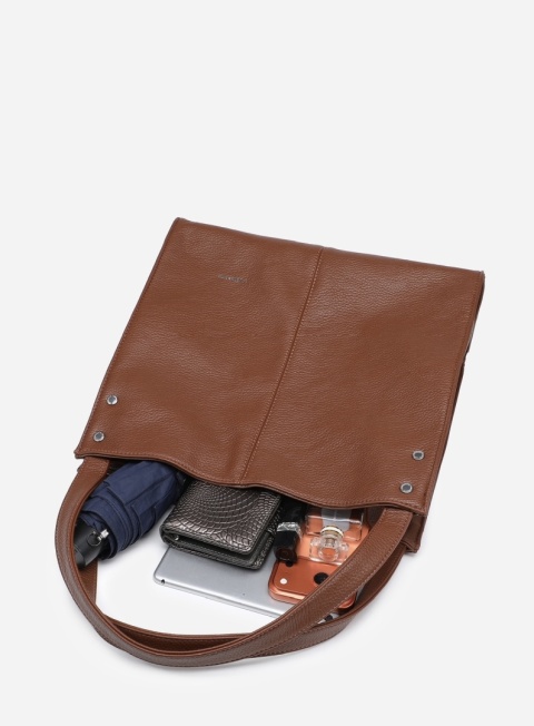Torebka damska LUIGISANTO F862 Camel