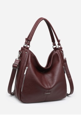 Torebka damska LUIGISANTO F8004-5 Bordo