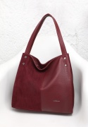 Torebka damska LUIGISANTO HS862-Z Bordo