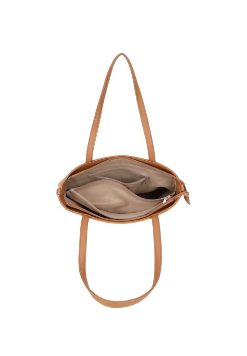 Duża shopperka Luigisanto z zamszem w kolorze khaki RX258249-1