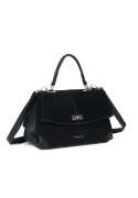 Elegancki kuferek z zamszem Luigisanto RX259136-2 czarny