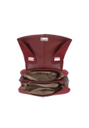 Elegancki kuferek z zamszem Luigisanto RX259136-2 bordowy