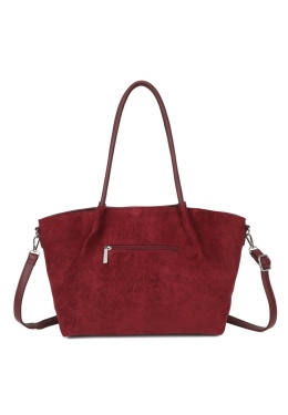 Modna duża shopperka Luigisanto RX258318 w kolorze bordowym