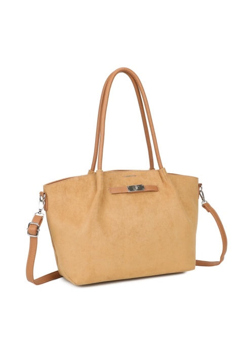 Modna duża shopperka Luigisanto RX258318 w kolorze khaki