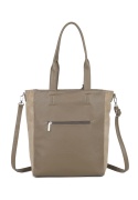 Modna shopperka z zamszem taupe RX258316
