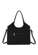 Modna zamszowa shopperka Luigisanto RG2592004-3 czarna
