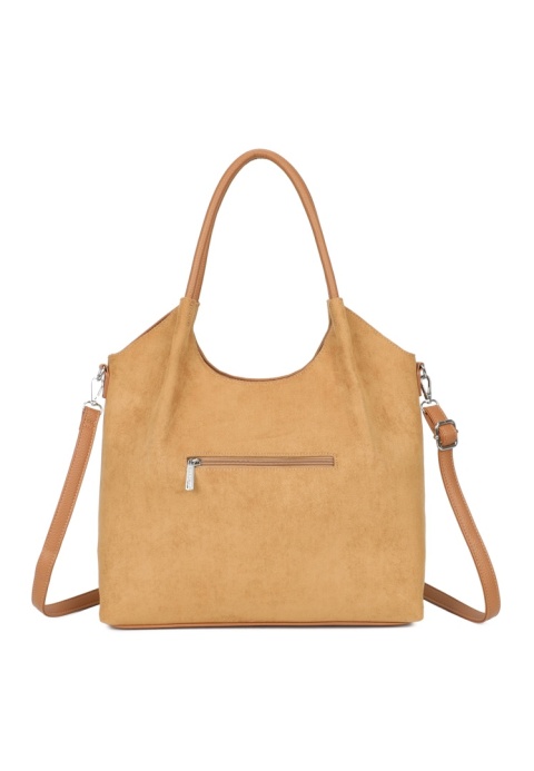 Modna zamszowa shopperka Luigisanto RG2592004-3 khaki