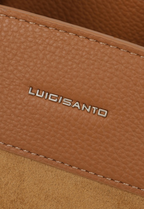 Modny kuferek damski Luigisanto RX258257-1 khaki z zamszem