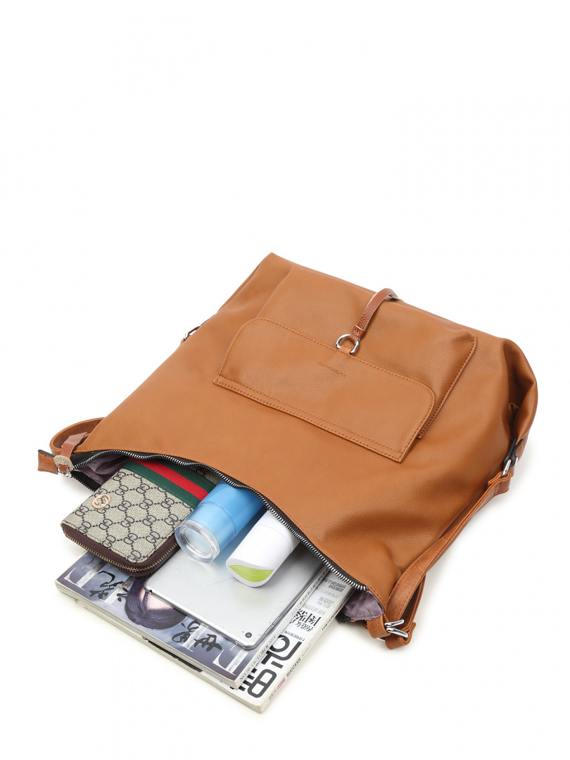 Torebka Damska Torbo-Plecak LUIGISANTO 6755 Brown Torebka Damska Torbo-Plecak LUIGISANTO 6755 Brown