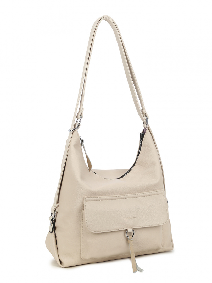 Torebka Damska Torbo-Plecak LUIGISANTO 6755 Beige Torebka Damska Torbo-Plecak LUIGISANTO 6755 Beige